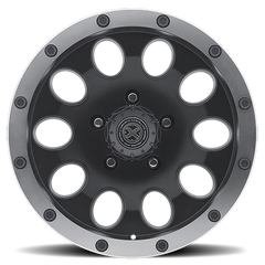 ATX Slot AX186 BK 18x9 -24 5x127mm 78.1mm Satin Black Machined Face