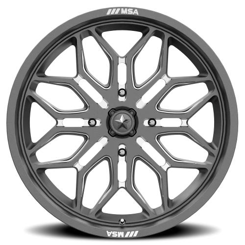 MSA Sniper M47 G-M 24x7 +10 4x137mm 96mm Gunmetal Milled