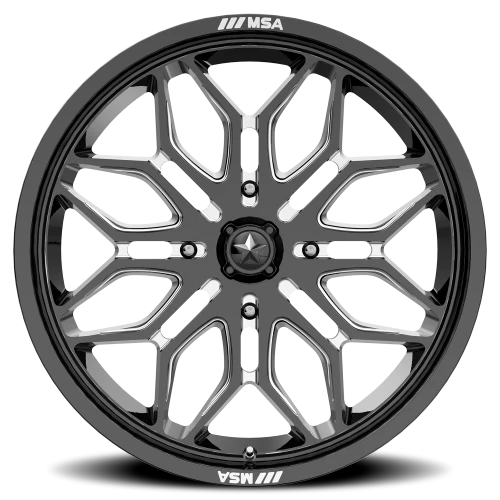 MSA Sniper M47 GB-M 20x7 +10 4x137mm 96mm Gloss Black Milled