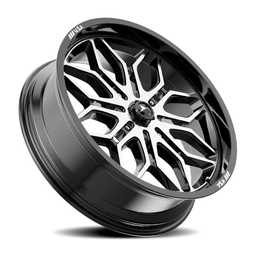 MSA Sniper M47 GBM 18x7 +10 4x137mm 96mm Gloss Black Machined