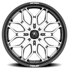 MSA Sniper M47 GBM 18x7 +10 4x110mm 86mm Gloss Black Machined