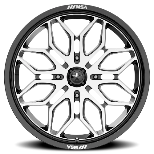 MSA Sniper M47 GBM 22x7 +10 4x156mm 115.1mm Gloss Black Machined