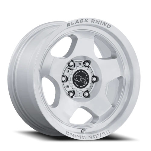 Black Rhino Sol BR031SD 17x8 +20 5x114.3mm 72.56mm Gloss Silver Machined Face