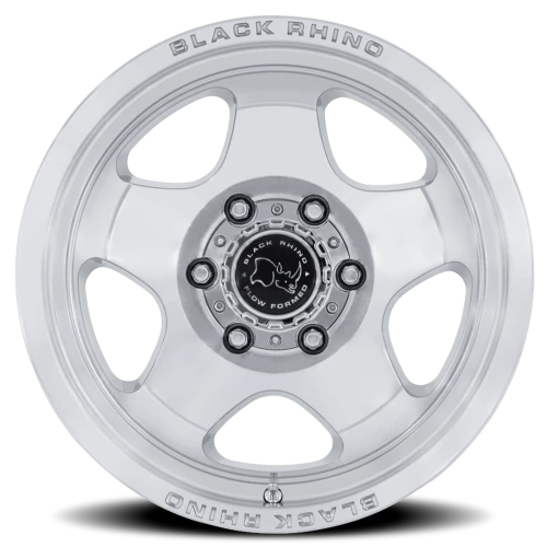 Black Rhino Sol BR031SD 17x8 +20 6x114.3mm 66.06mm Gloss Silver Machined Face