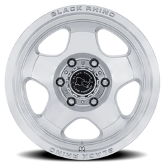 Black Rhino Sol BR031SD 17x8 +38 6x135mm 87.1mm Gloss Silver Machined Face