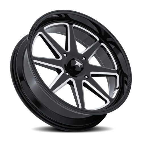 MSA Spark UTV M54 BE 24x7 +0 4x137mm 96mm Gloss Black Milled