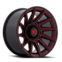 XD Series Specter XD867 GBR 20x10 -18 8x170mm 125.1mm Gloss Black Red Tint