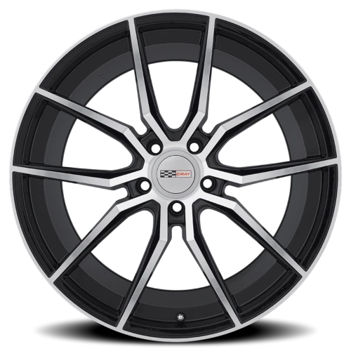 Cray Spider GB 19x10.5 +65 5x120.65mm 70.3mm Gloss Black Mirror Cut Face