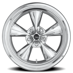 US Mags Standard U108 15x8 +1 5x120.65mm 72.56mm Polished