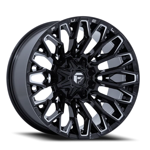 Fuel Strike FC865 BE 20x10 -18 5x127mm 87.1mm Gloss Black Milled