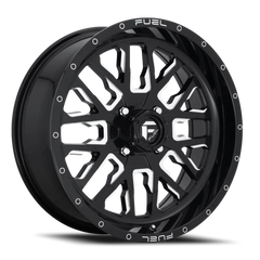 Fuel Stroke UTV D611 20x7 +13 4x156mm 132mm Gloss Black Milled