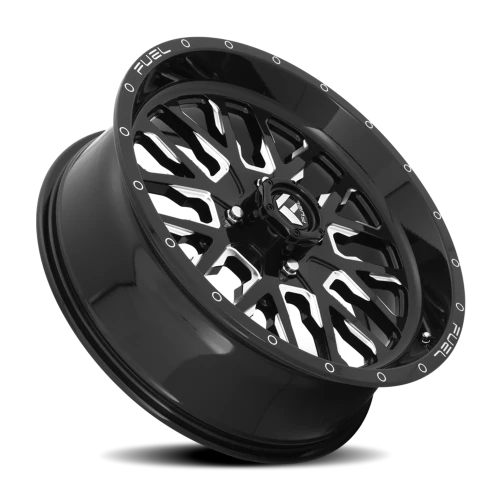 Fuel Stroke UTV D611 18x7 +13 4x156mm 132mm Gloss Black Milled