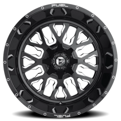 Fuel Stroke D611 20x10 -19 6x135mm 106.1mm Gloss Black Milled