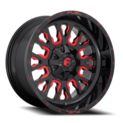 Fuel Stroke D612 17x9 +1 6x135mm 106.3mm Gloss Red Milled