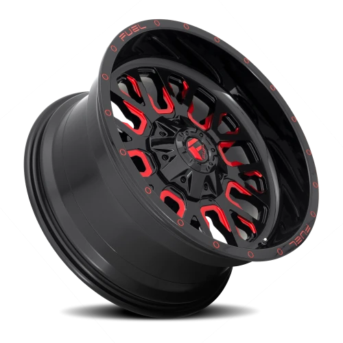 Fuel Stroke D612 18x9 -12 8x165.1mm 125.2mm Gloss Red Milled
