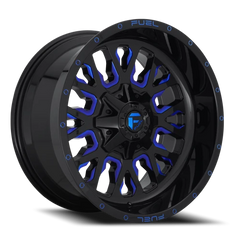 Fuel Stroke D645 18x9 -12 5x114.3mm 78.1mm Gloss Blue Milled