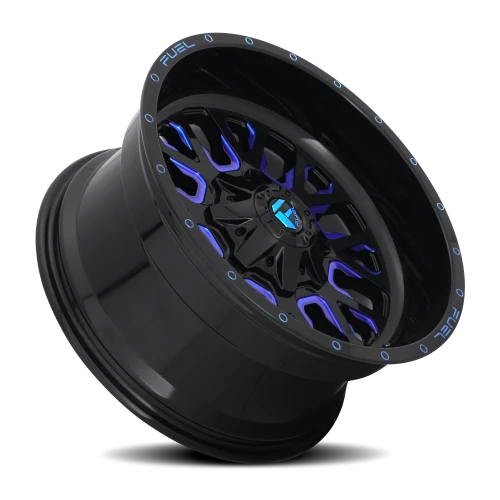 Fuel Stroke D645 18x9 -12 6x135mm 106.3mm Gloss Blue Milled