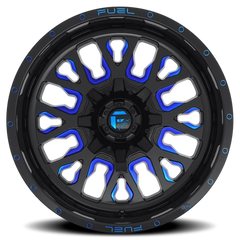Fuel Stroke D645 20x9 +1 8x180mm 124.3mm Gloss Blue Milled