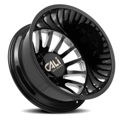 Cali Offroad Summit Dually 9110D BM 22x8.25 -192 8x210mm 154.2mm Gloss Black Milled Spokes