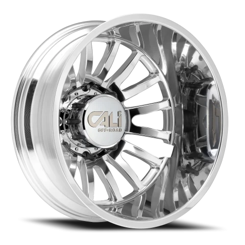 Cali Offroad Summit Dually 9110D PO 22x8.25 -192 8x165.1mm 121.3mm Polished  Milled Spokes
