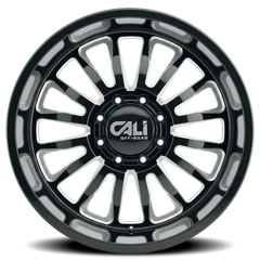 Cali Offroad Summit 9110 GB-M 20x9 +0 8x165.1mm 125.2mm Gloss Black Milled Spokes