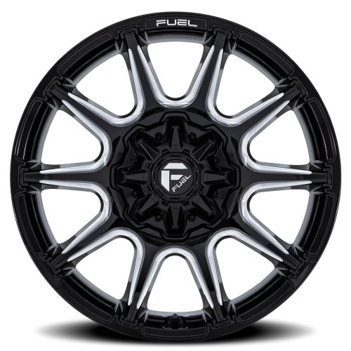 Fuel Super C FC880 BE 22x12 -44 5x127mm 87.1mm Gloss Black Milled