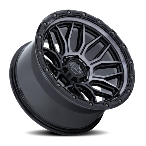 Fuel Surge FC881 BT 20x9 +1 8x180mm 124.2mm Gloss Black Machined Gray Tint