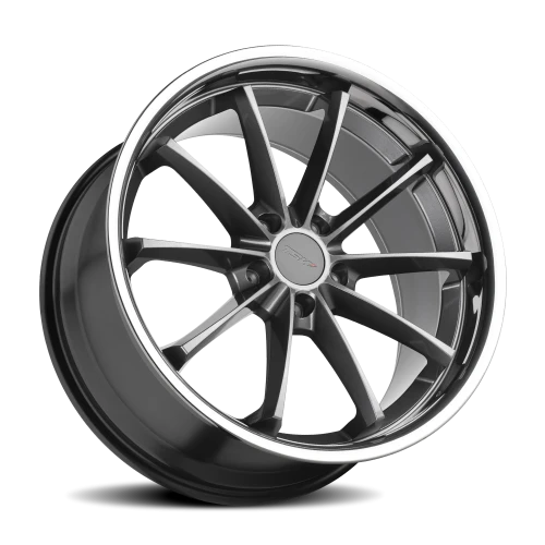 TSW Sweep GY 19x9.5 +40 5x120mm 76.1mm Gloss Gunmetal Stainless Lip