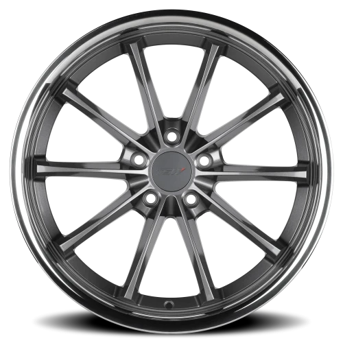 TSW Sweep GY 19x9.5 +40 5x120mm 76.1mm Gloss Gunmetal Stainless Lip