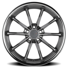 TSW Sweep GY 19x9.5 +40 5x120mm 76.1mm Gloss Gunmetal Stainless Lip