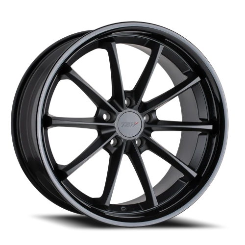 TSW Sweep MB 19x9.5 +20 5x114.3mm 76.1mm Matte Black Gloss Black Lip