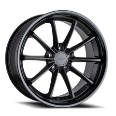 TSW Sweep MB 19x9.5 +20 5x114.3mm 76.1mm Matte Black Gloss Black Lip