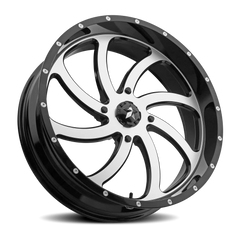 MSA Switch M36 GBM 18x7 +0 4x156mm 132mm Gloss Black Machined Face