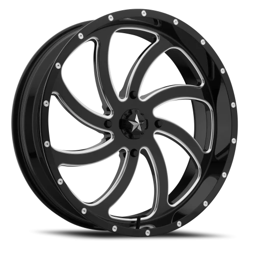 MSA Switch M36 GB-M 22x7 +0 4x156mm 132mm Gloss Black Milled