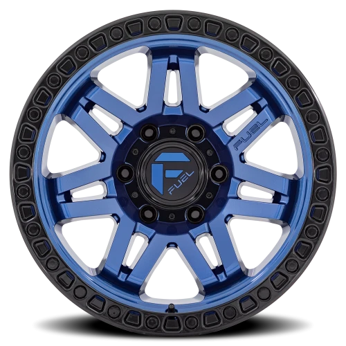 Fuel Syndicate D813 17x9 +1 6x139.7mm 106.1mm Dark Blue Black Ring