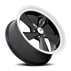 US Mags TS U136 22x10.5 +0 5x127mm 78.1mm Gloss Black Diamond Cut Lip