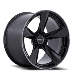 American Racing TTF GB 20x11 +43 5x120mm 74.1mm Gloss Black Double Dark Tint Lip
