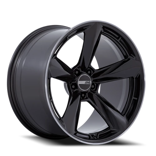 American Racing TTF GB 20x9.5 +15 5x120mm 74.1mm Gloss Black Double Dark Tint Lip