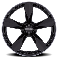 American Racing TTF GB 20x12 +6 5x115mm 72.56mm Gloss Black Double Dark Tint Lip