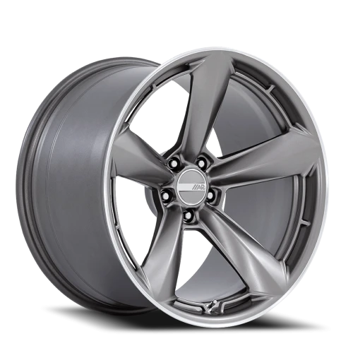 American Racing TTF GY 20x9.5 +15 5x120mm 74.1mm Matte Anthracite Machined Lip