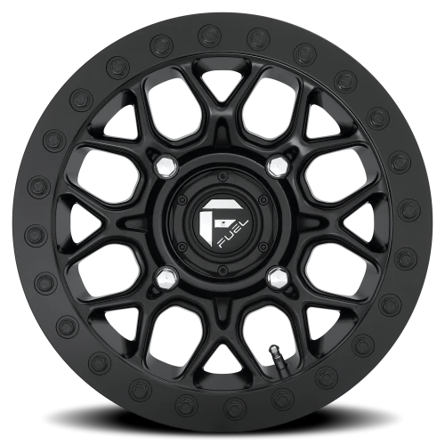 Fuel Tech Beadlock UTV D916 15x10 +0 4x136mm 110.2mm Matte Black Beadlock