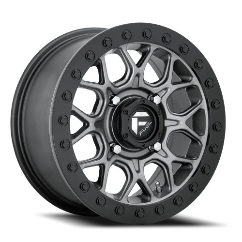 Fuel Tech Beadlock UTV D919 15x7 +38 4x137mm 110.1mm Matte Gunmetal Black Bead Ring