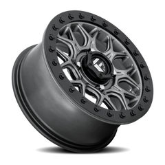 Fuel Tech Beadlock UTV D919 15x7 +38 4x156mm 132mm Matte Gunmetal Black Bead Ring