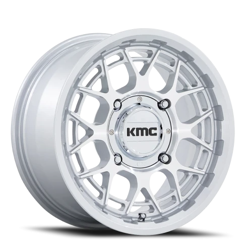 KMC Technic UTV KS139 GS 15x7 +38 4x137mm 96mm Gloss Silver Machined