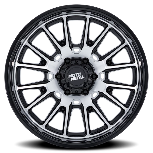 Moto Metal Tekton MO814BD 20x10 -18 5x127mm 71.5mm Gloss Black Machined Face