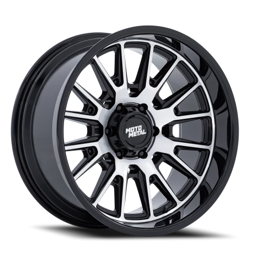 Moto Metal Tekton MO814BD 20x10 -18 6x135mm 87.1mm Gloss Black Machined Face