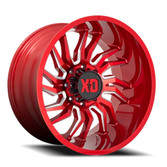 XD Series Tension XD858 RD 22x12 -44 6x139.7mm 106.1mm Candy Red Milled