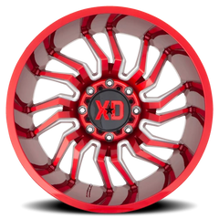 XD Series Tension XD858 RD 22x12 -44 6x139.7mm 106.1mm Candy Red Milled