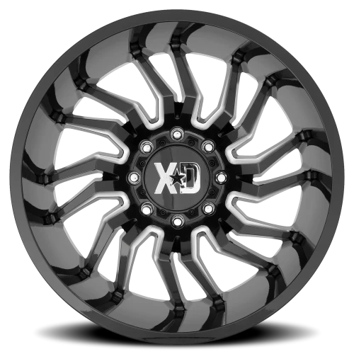 XD Series Tension XD858 GB-M 20x10 -18 6x135mm 87.1mm Gloss Black Milled