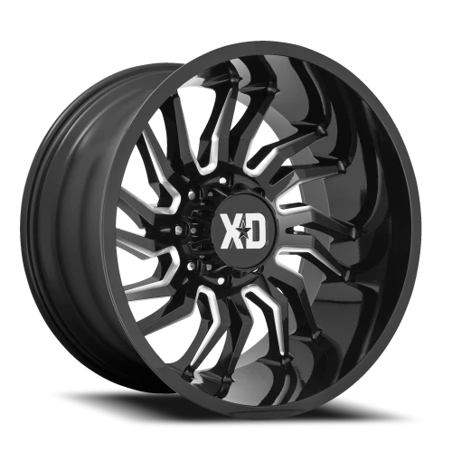 XD Series Tension XD858 GB-M 22x10 -18 8x180mm 124.2mm Gloss Black Milled